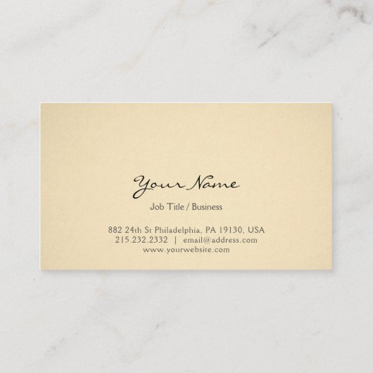 ヴィンテージ知人の名刺 名刺 (裏面)