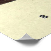 ヴィンテージ短毛のタビー絵画ネコ(1902) ポスター (角)