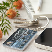 ヴィンテージ短波無線キーチェーン キーホルダー (正面右)