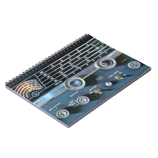 ヴィンテージ短波無線ノートブック ノートブック (左側)