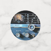 ヴィンテージ短波無線受信機 コンフェッティ (スモール正面)