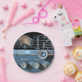 ヴィンテージ短波無線受信機 ペーパープレート (パーティー)