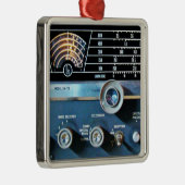 ヴィンテージ短波無線受信機 メタルオーナメント (右)