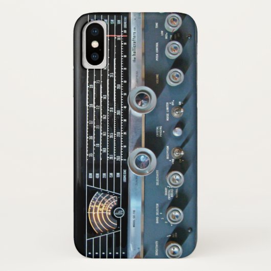 ヴィンテージ短波無線受信機 Case-Mate iPhoneケース (裏面)