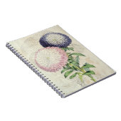 ヴィンテージ矮性菊の花ばいせん ノートブック (右側)