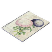 ヴィンテージ矮性菊の花ばいせん ノートブック (左側)
