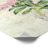 ヴィンテージ矮性菊の花ばいせん ポスター (角)