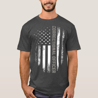 ヴィンテージ矯正将校アメリカ国旗 Tシャツ