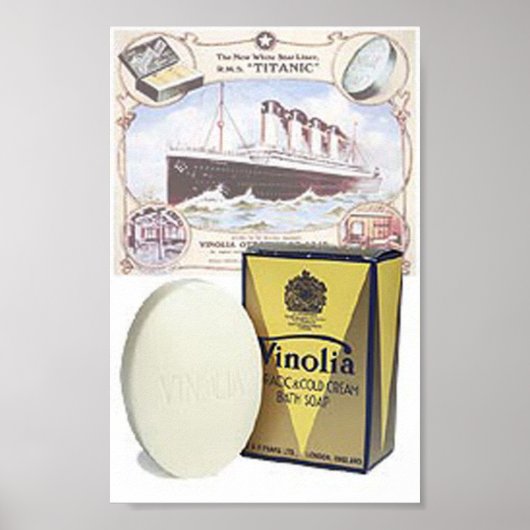 ヴィンテージ石けん広告プリント ポスター (正面)