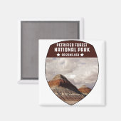 ヴィンテージ石化森林国立公園アリゾナ マグネット (正面/裏面)