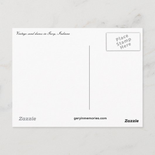 ヴィンテージ砂丘(GARY IN) ポストカード (裏面)