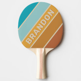 ヴィンテージ砂漠はっきりしたのストライプの虹 卓球ラケット