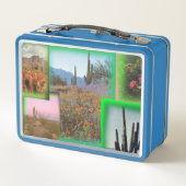 ヴィンテージ砂漠ランドスケープ弁当箱 メタルランチボックス (裏面)