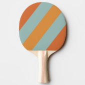 ヴィンテージ砂漠花はっきりしたストライプの 卓球ラケット (裏面)