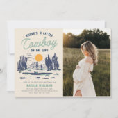 ヴィンテージ砂漠西部の赤ちゃんシャワー 招待状 (正面)