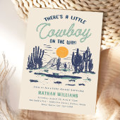 ヴィンテージ砂漠西部の赤ちゃんシャワー 招待状