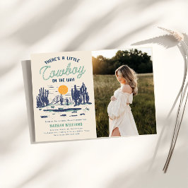 ヴィンテージ砂漠西部の赤ちゃんシャワー 招待状