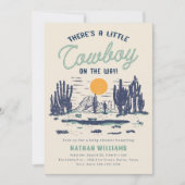 ヴィンテージ砂漠西部の赤ちゃんシャワー 招待状 (正面)