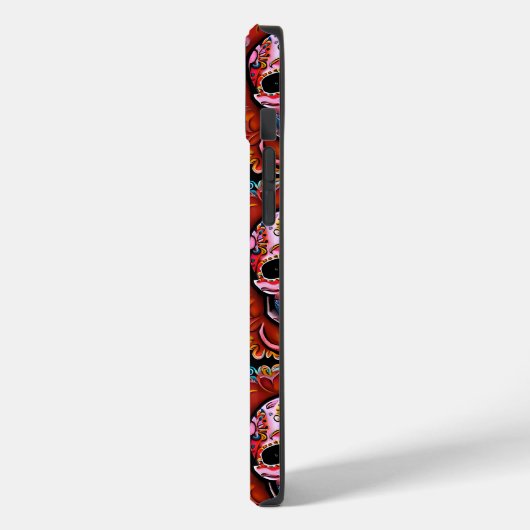 ヴィンテージ砂糖スカルレトロデイオブザデッド Case-Mate iPhoneケース (裏面 / 左)