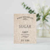 ヴィンテージ砂糖袋 ポストカード (スタンド正面)
