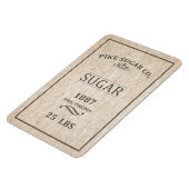 ヴィンテージ砂糖袋 マグネット (左側)
