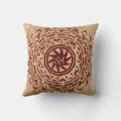 ヴィンテージ破砕紙設計モノグラムの クッション (裏面)