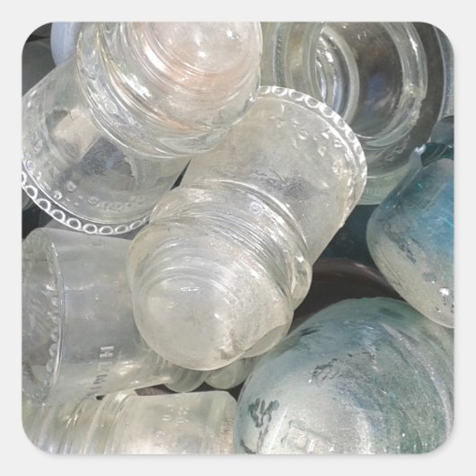 ヴィンテージ碍子 スクエアシール (正面)