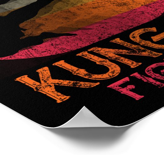 ヴィンテージ確かに誰もがカンフー戦っていた ポスター (角)