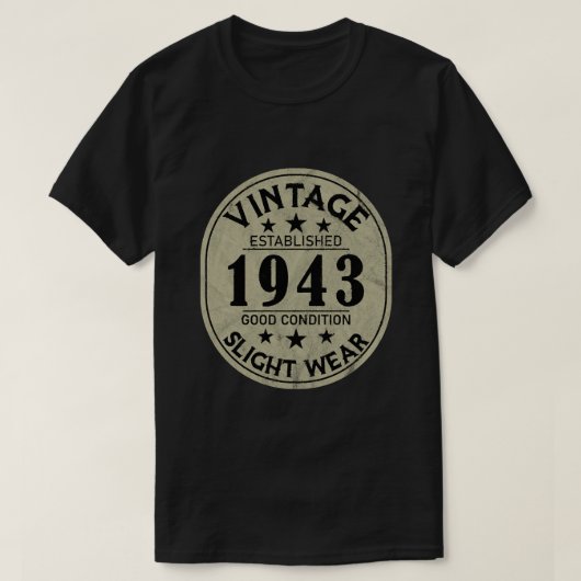 ヴィンテージ確立1943良い条件Wea Tシャツ (デザイン正面)