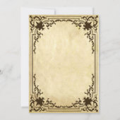 ヴィンテージ確認アンティークパーチメント宗教 招待状 (裏面)