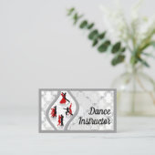 ヴィンテージ社交ダンスダンス先生名刺 名刺 (スタンド正面)