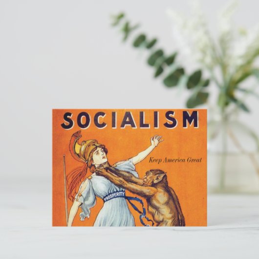 ヴィンテージ社会主義ポリティカルホリディポストカード シーズンポストカード (スタンド正面)