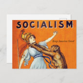 ヴィンテージ社会主義ポリティカルホリディポストカード シーズンポストカード (正面/裏面)