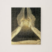 ヴィンテージ祈の天使がキリストを覆う ジグソーパズル (縦)