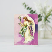 ヴィンテージ祈の天使の宗教復活祭 シーズンポストカード (スタンド正面)