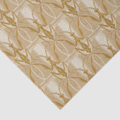 ヴィンテージ祈アールヌーボーのマンチスパターン 薄葉紙 (詳細)