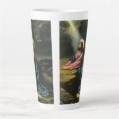 ヴィンテージ祈イエスキリスト カフェラテマグ (正面)