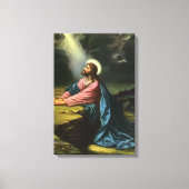 ヴィンテージ祈イエスキリスト キャンバスプリント (正面)
