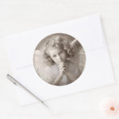 ヴィンテージ祈ズエンジェルガール ラウンドシール (封筒)