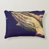 ヴィンテージ祈ハンズとベツレヘム アクセントクッション (正面)