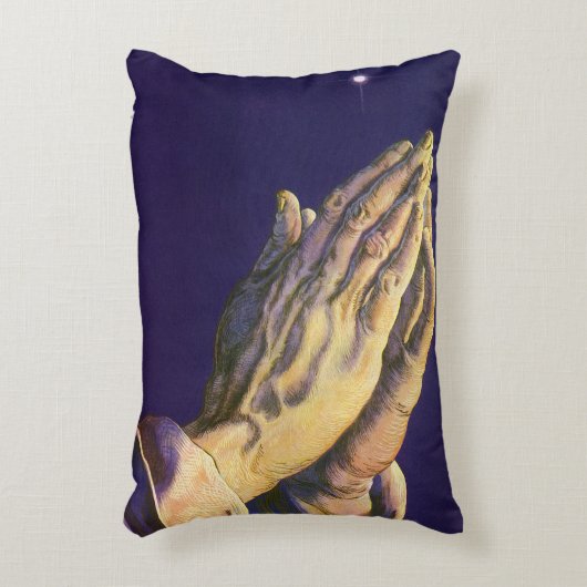 ヴィンテージ祈ハンズとベツレヘム アクセントクッション (正面(垂直))