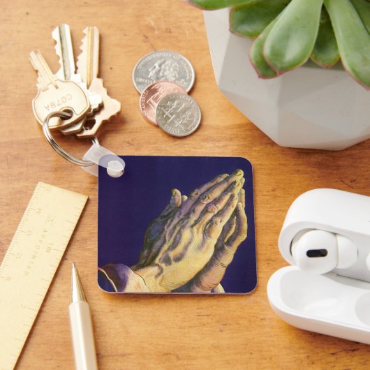 ヴィンテージ祈ハンズとベツレヘム キーホルダー (デスク)