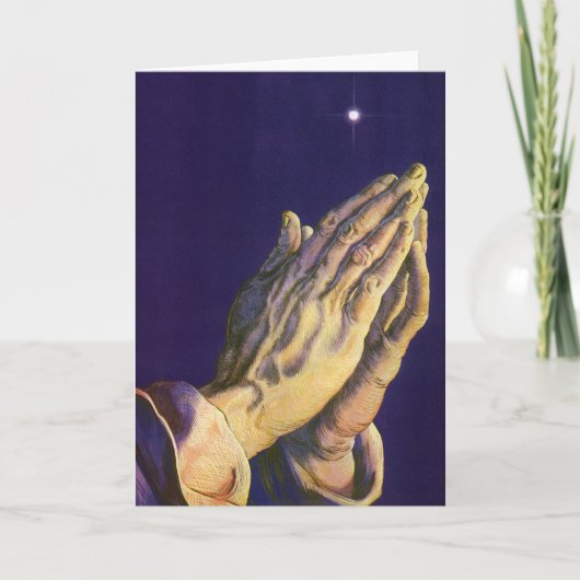 ヴィンテージ祈ハンズとベツレヘム シーズンカード (正面)