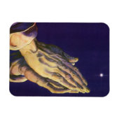 ヴィンテージ祈ハンズとベツレヘム マグネット (横)