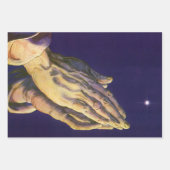 ヴィンテージ祈ハンズとベツレヘム ラッピングペーパーシート (正面)