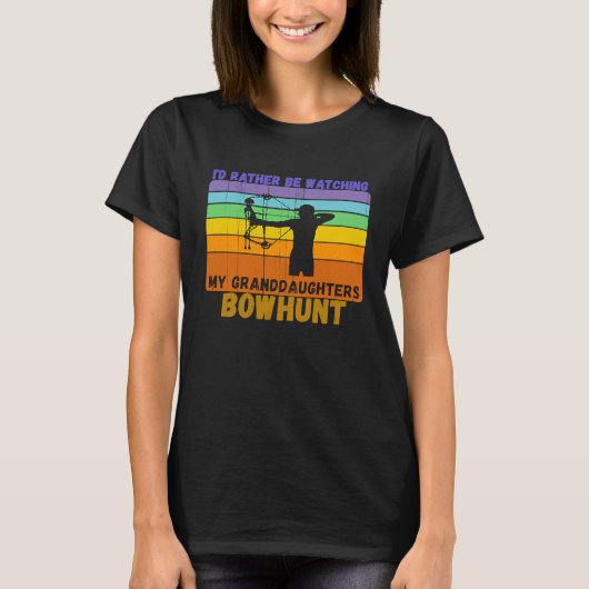 ヴィンテージ祖父母が孫娘を見るB Tシャツ (正面)