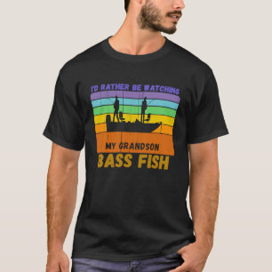 ヴィンテージ祖父母は孫のGo Bassを見る Tシャツ
