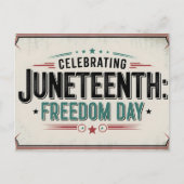 ヴィンテージ祝の十二番目の自由の日 シーズンポストカード (正面)