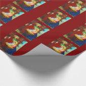 ヴィンテージ神の出生シーン ラッピングペーパー (角)