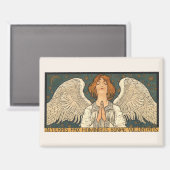 ヴィンテージ神祈天使と金ゴールド マグネット (正面/裏面)